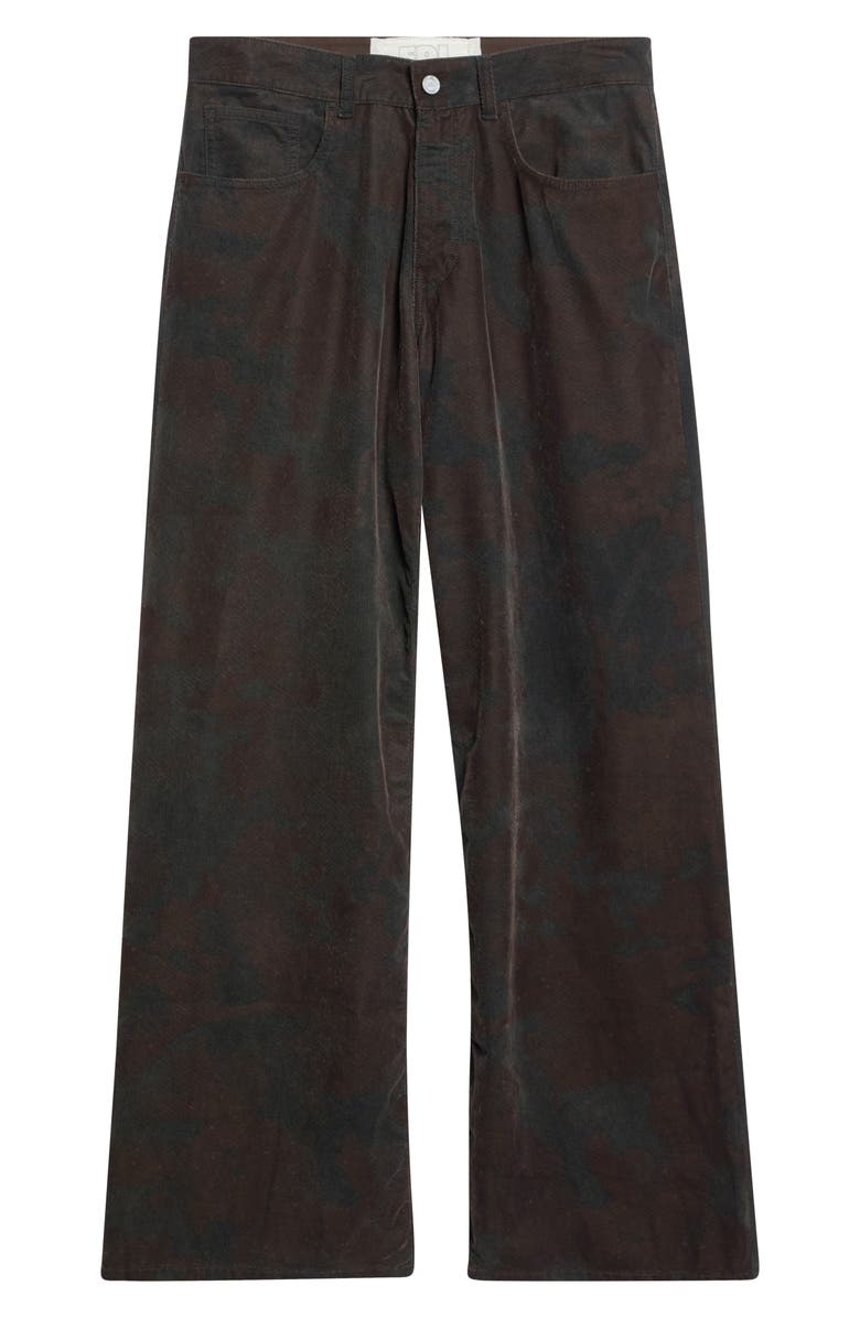 ERL Gender Inclusive Corduroy Flare Leg Pants, Alternate, color, Brown