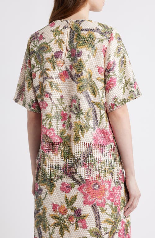 Kobi Halperin 'lilly' Split Neck Silk Blouse In White