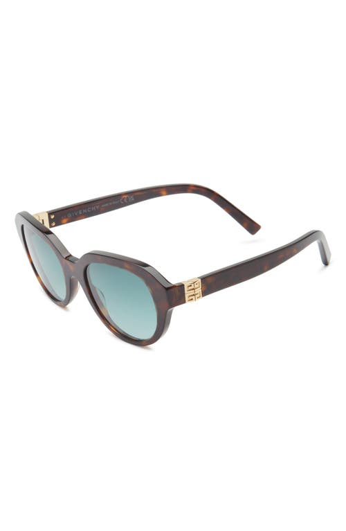 Givenchy 4g Gradient Round Sunglasses In Brown