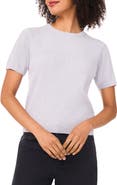Halogen® Short Sleeve Rib Sweater Top