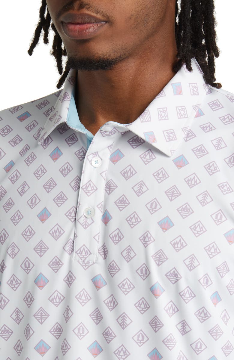 Swannies Jackson Geo Pattern Golf Polo, Alternate, color, 