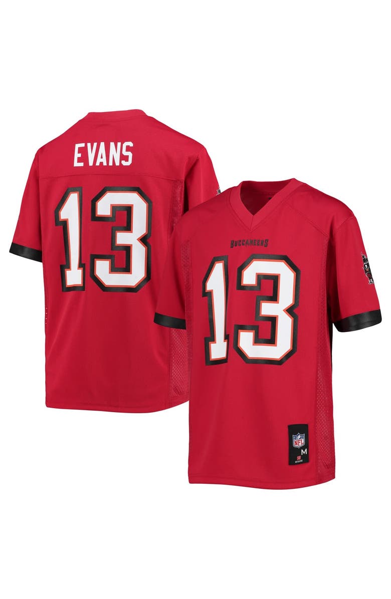 Outerstuff Youth Mike Evans Red Tampa Bay Buccaneers Replica Player Jersey, Main, color,