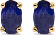 Haus of Brilliance 14K Gold Oval Cut Gemstone Birthstone 5x3 mm Stud Earrings