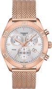 Tissot PR 100 Sport Chic Chronograph Mesh Bracelet Watch, 36mm