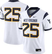 Nike Men's Nike #25 White West Virginia Mountaineers Limited Away Game Jersey