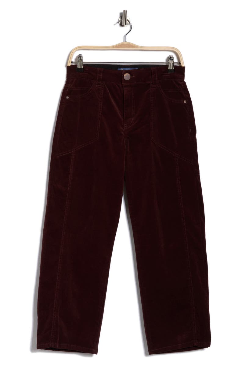 Democracy AbSolution High Waist Relaxed Straight Leg Jeans, Main, color, Oxblood