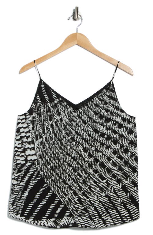 Calvin Klein Pritned V-neck Camisole In Black