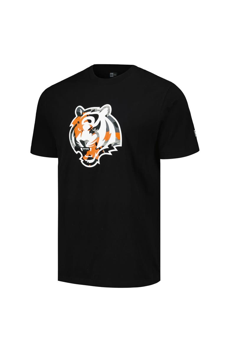 New Era Men's New Era Black Cincinnati Bengals Camo Logo T-Shirt, Alternate, color,