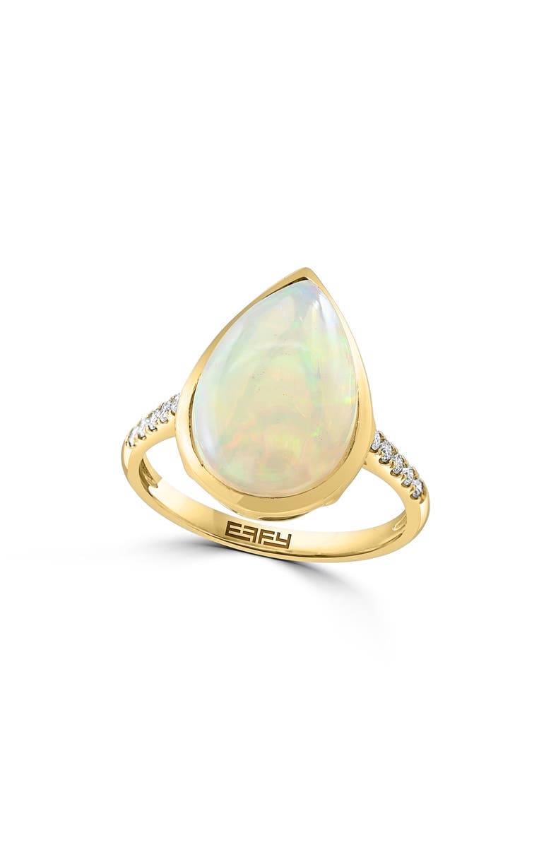EFFY Diamond & Opal Teardrop Ring, Main, color,