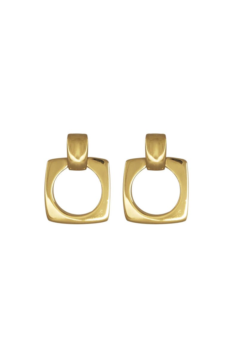 CXC Aldaba Earrings, Main, color, Gold