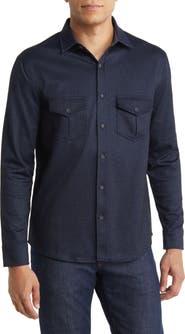 Johnston & Murphy Indigo Button-Down Shirt