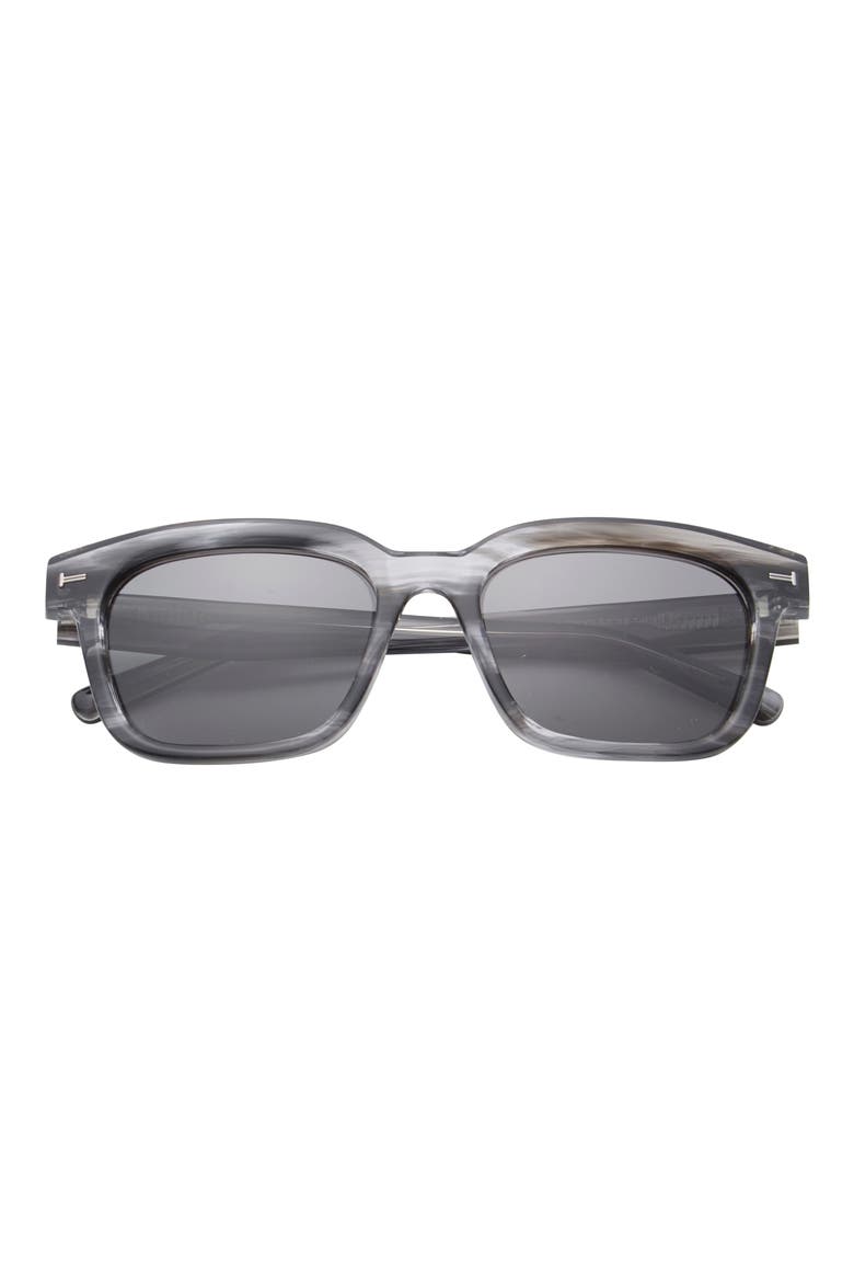 54mm Polarized Square Sunglasses, Main, color, GREY