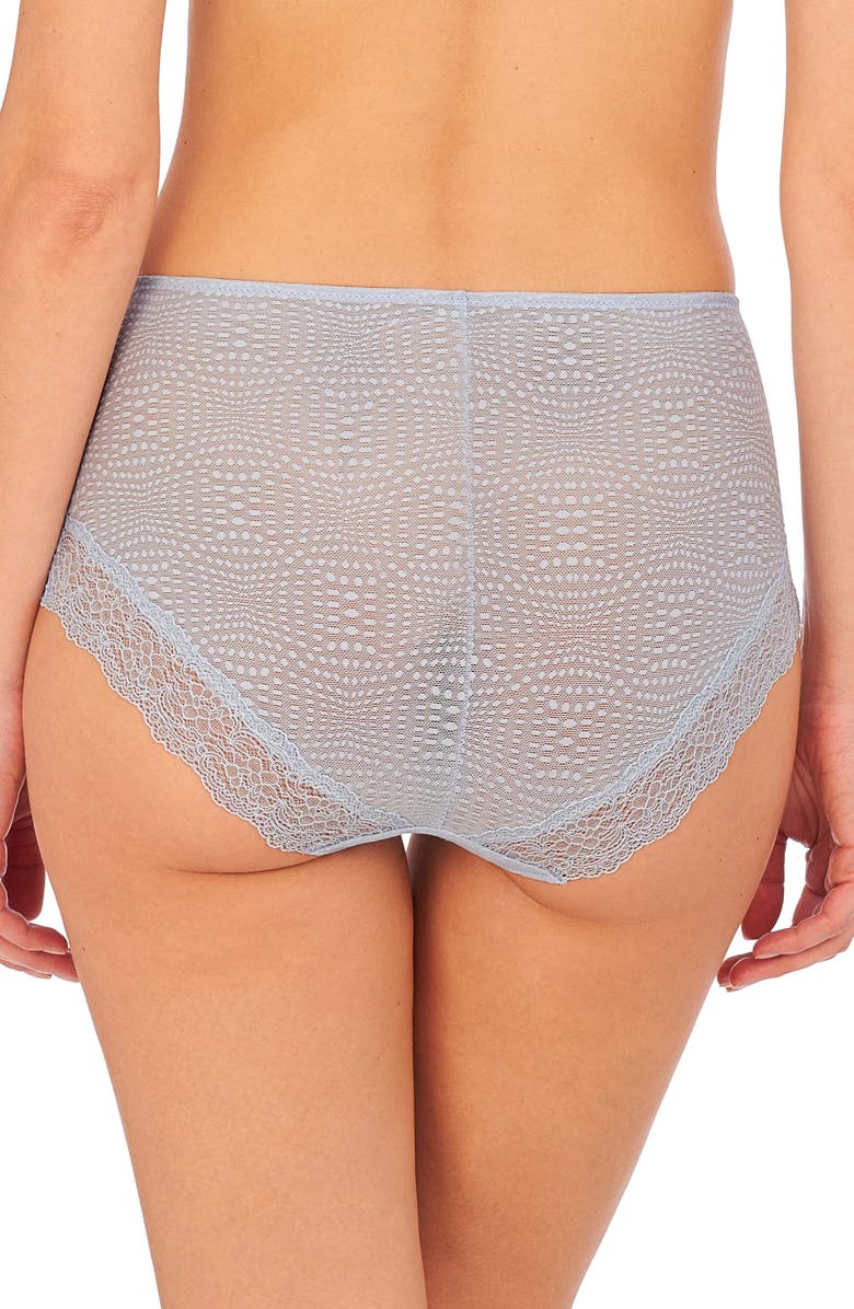 Natori Beyond Stretch Lace Briefs, Alternate, color, Blue Mist