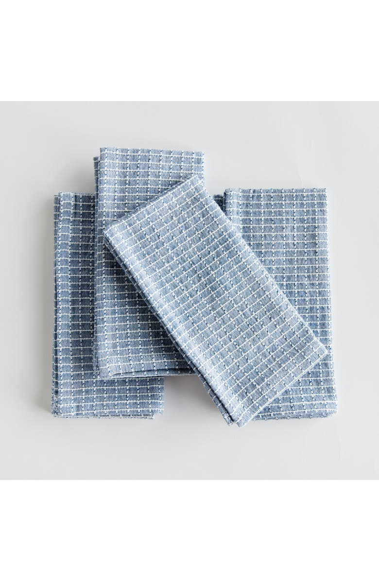 Napa Home & Garden Blake Napkins Set of 4, Alternate, color, Blue