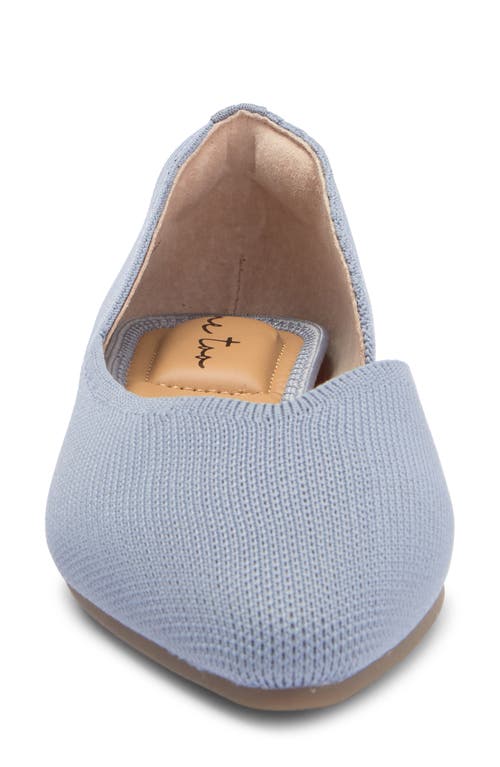 Shop Me Too Aria Half D'orsay Flat In Blue