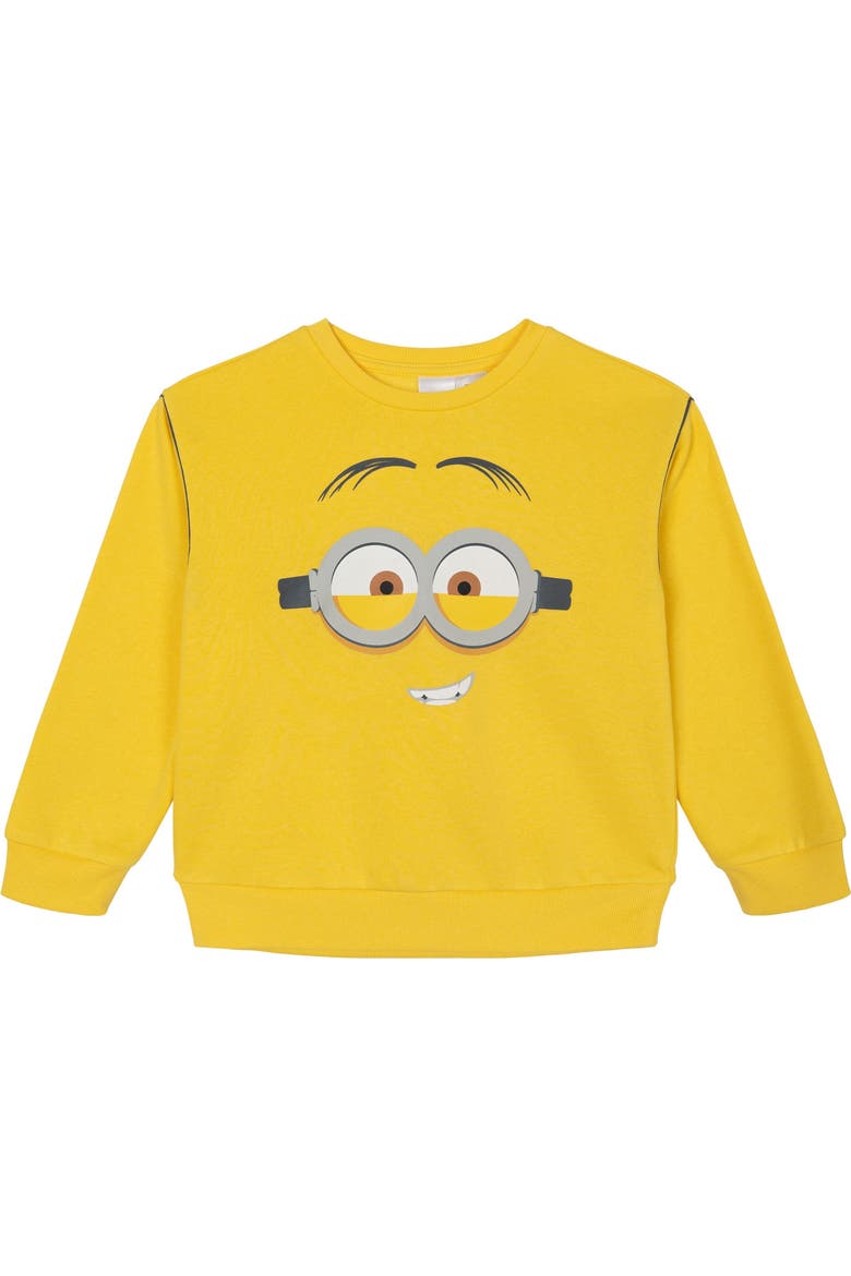 2-Piece Fleece Sweatshirt and Pants Set, Alternate, color, Yellow Grey Minions