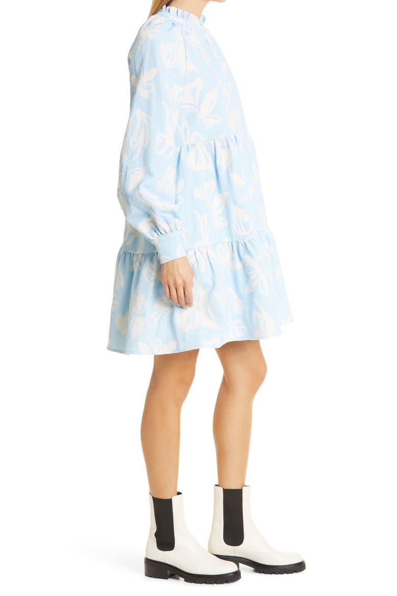 Jasmine Floral Long Sleeve Dress, Alternate, color, THE LIFE OF A TULIP BLUE