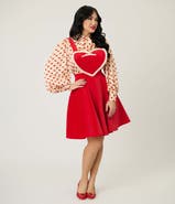 Unique Vintage Bib Pinafore Skirt