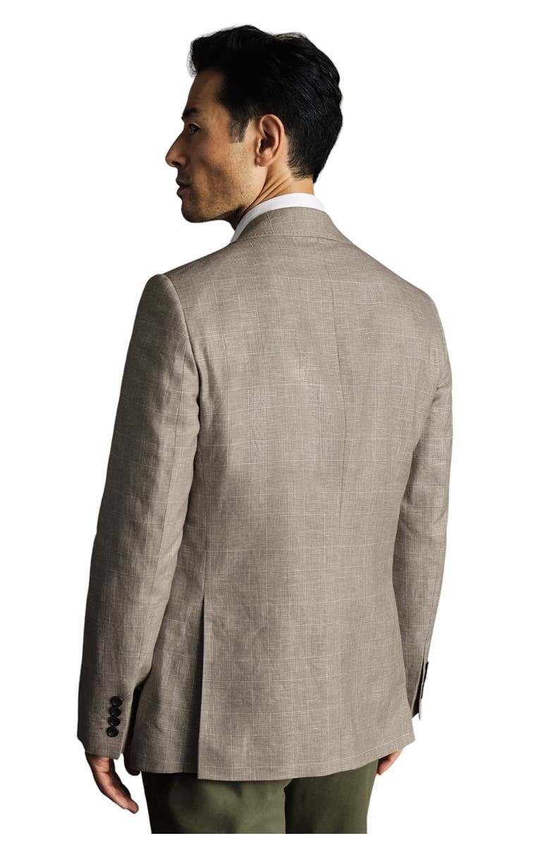 Charles Tyrwhitt Linen Cotton Slim Fit Jacket, Alternate, color, 