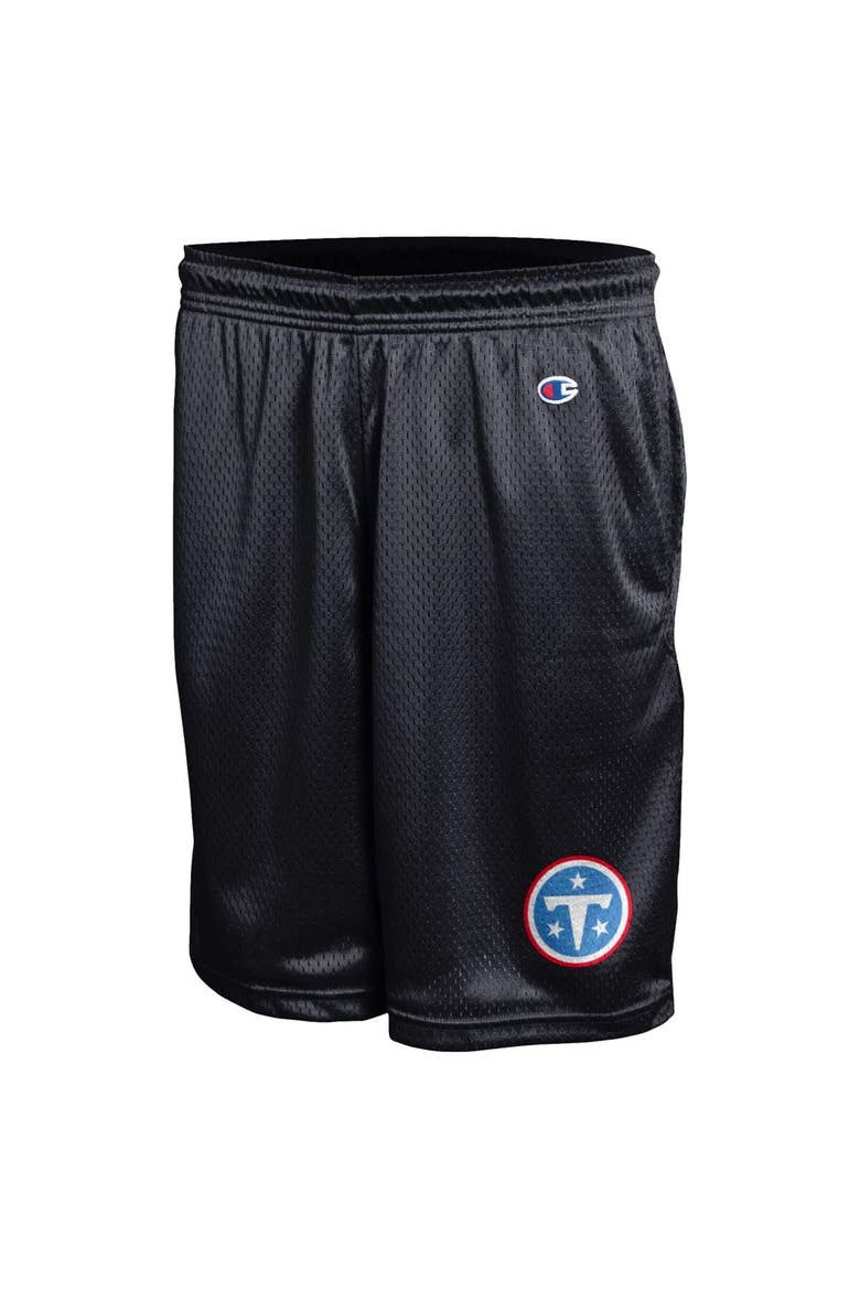 Men's Champion Black Tennessee Titans Classic Mesh Shorts, Alternate, color, Black