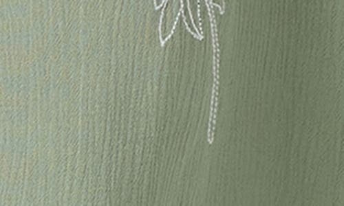 O'neill Keiko Embroidered Crop Wide Leg Jumpsuit In Green