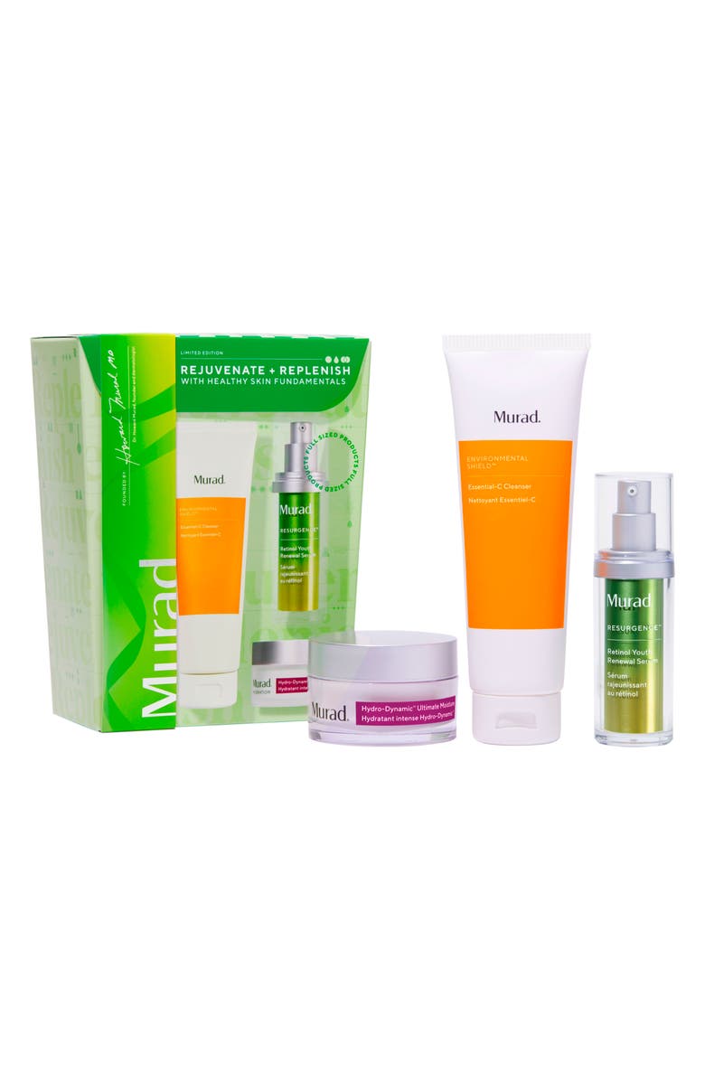 Murad<sup>®</sup> Rejuvenate + Replenish with Healthy Skin Fundamentals Set $213 Value, Main, color,