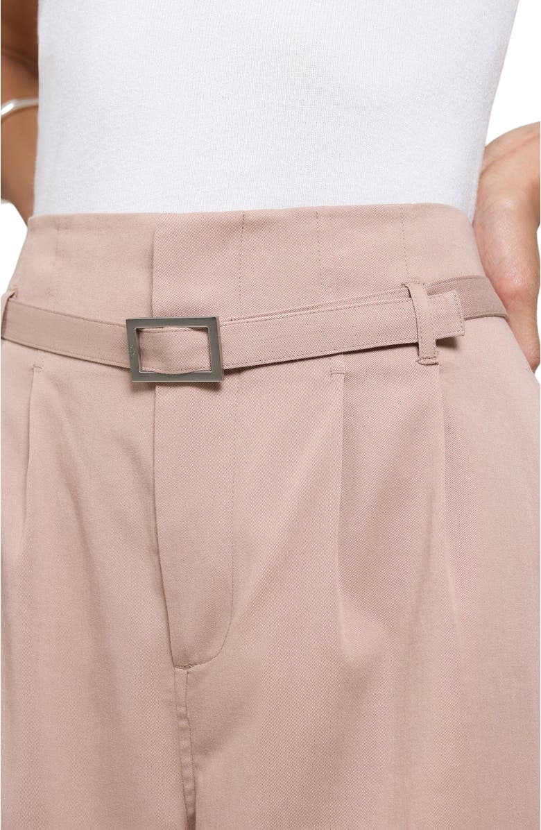Onia Lyocell Paperbag Trouser, Alternate, color, Warm Taupe