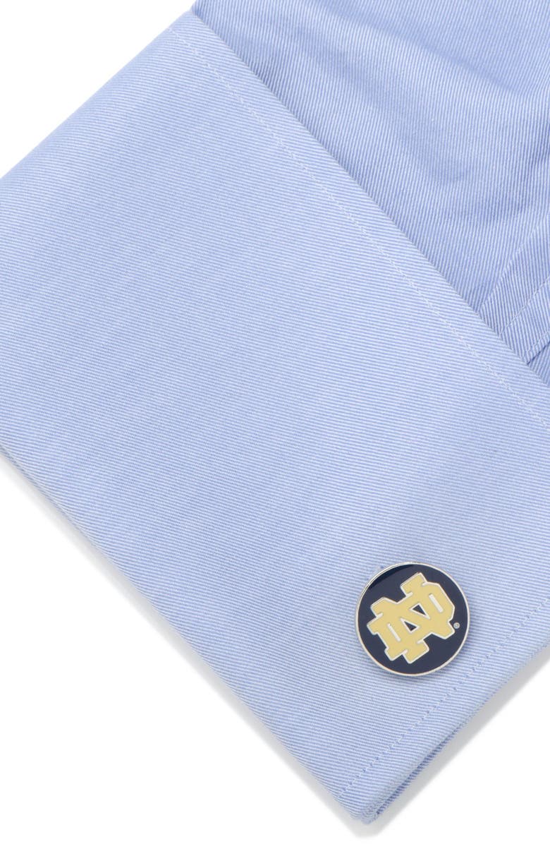 Cufflinks, Inc. Notre Dame Cuff Links, Alternate, color, Navy