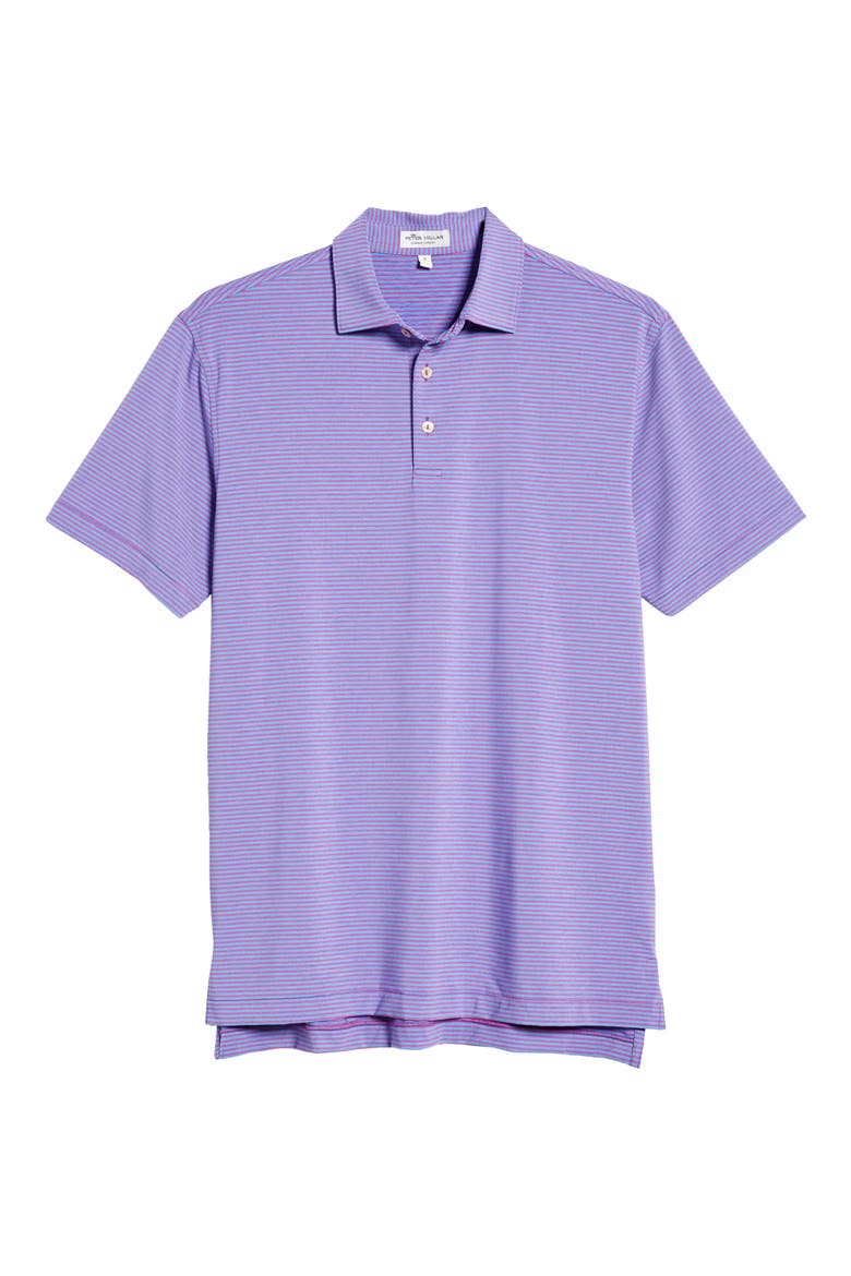 Hales Pinstripe Performance Polo, Alternate, color, DRAGON FRUIT