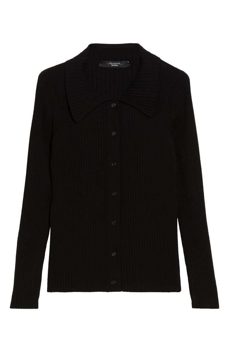 Weekend Max Mara Papiro Rib Cardigan, Alternate, color, 