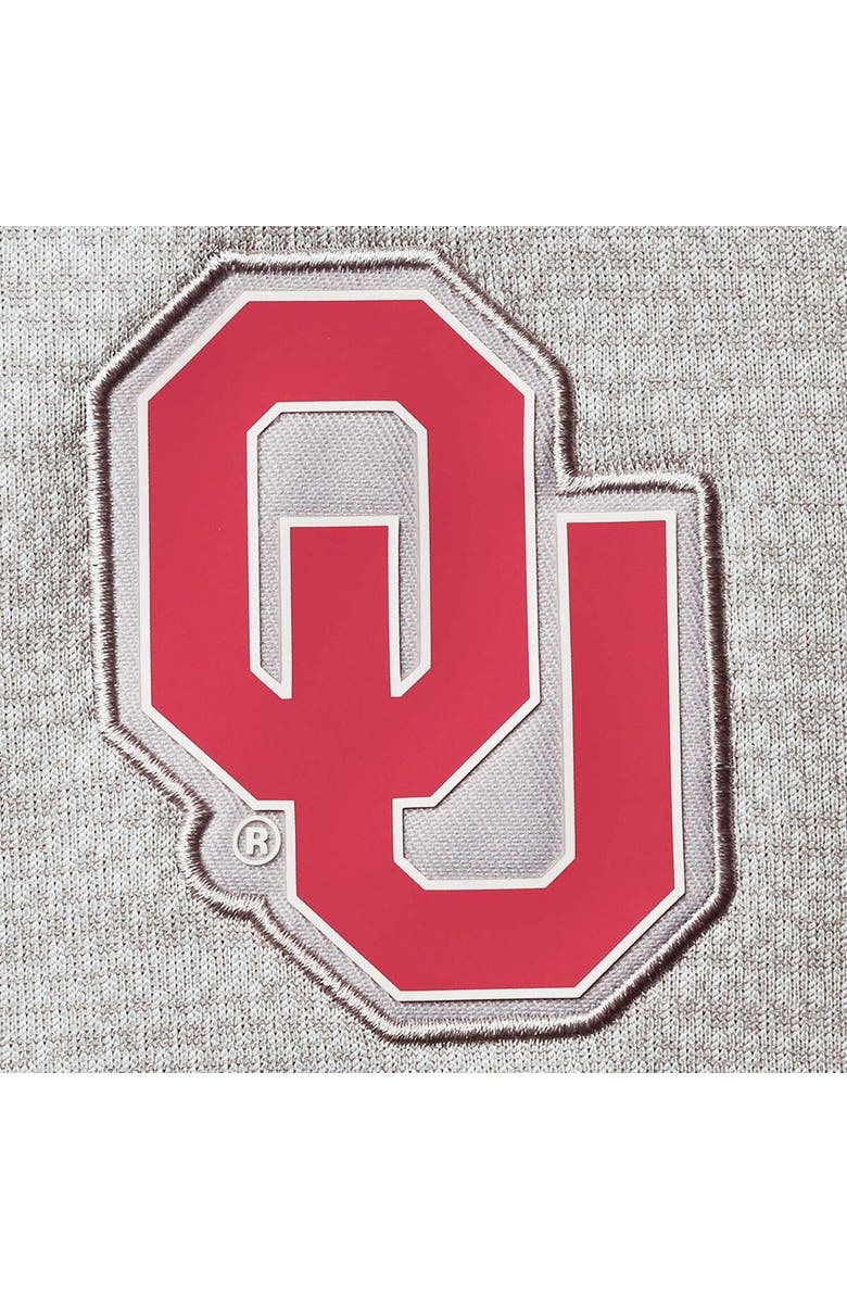 TOP OF THE WORLD Men's Top of the World Gray Oklahoma Sooners Textured Ambush 1/2-Zip Jacket, Alternate, color,
