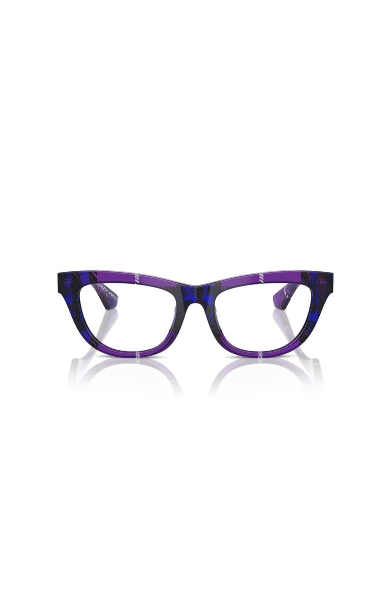 Burberry 52mm Rectangle optical glasses, Alternate, color, Violet