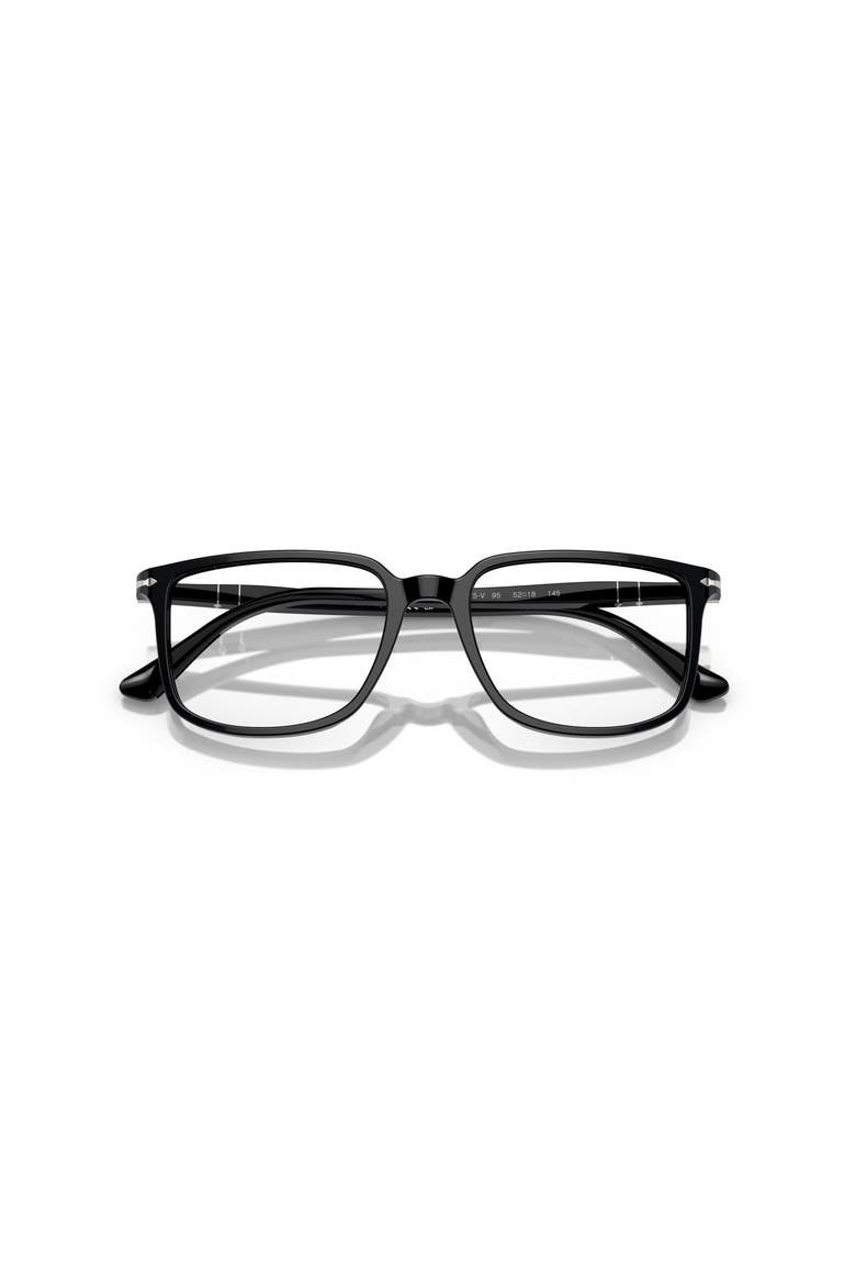52mm Rectangle optical glasses, Alternate, color, Black