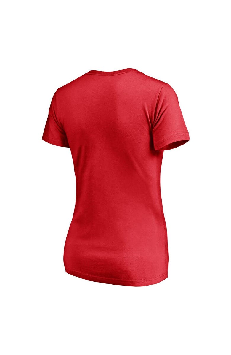 FANATICS Women's Fanatics Branded Red Texas Rangers Hometown V-Neck T-Shirt, Alternate, color, 