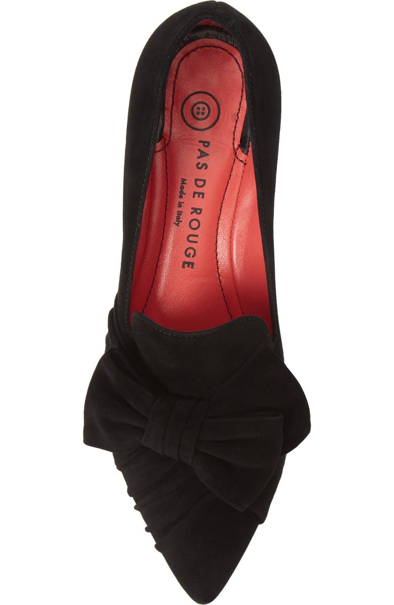 Pas de Rouge Janet Bow Flat, Alternate, color,