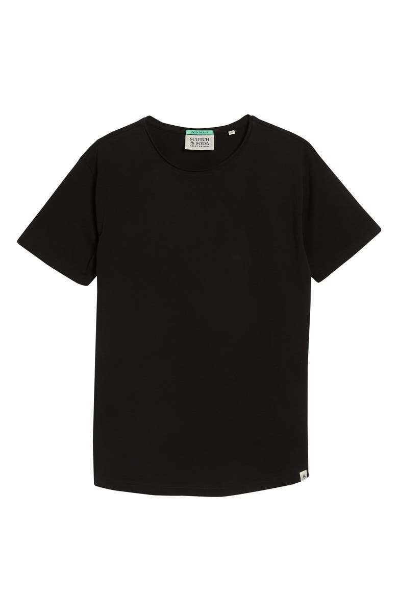 Scotch & Soda Raw Edge Organic Cotton T-Shirt, Alternate, color, 