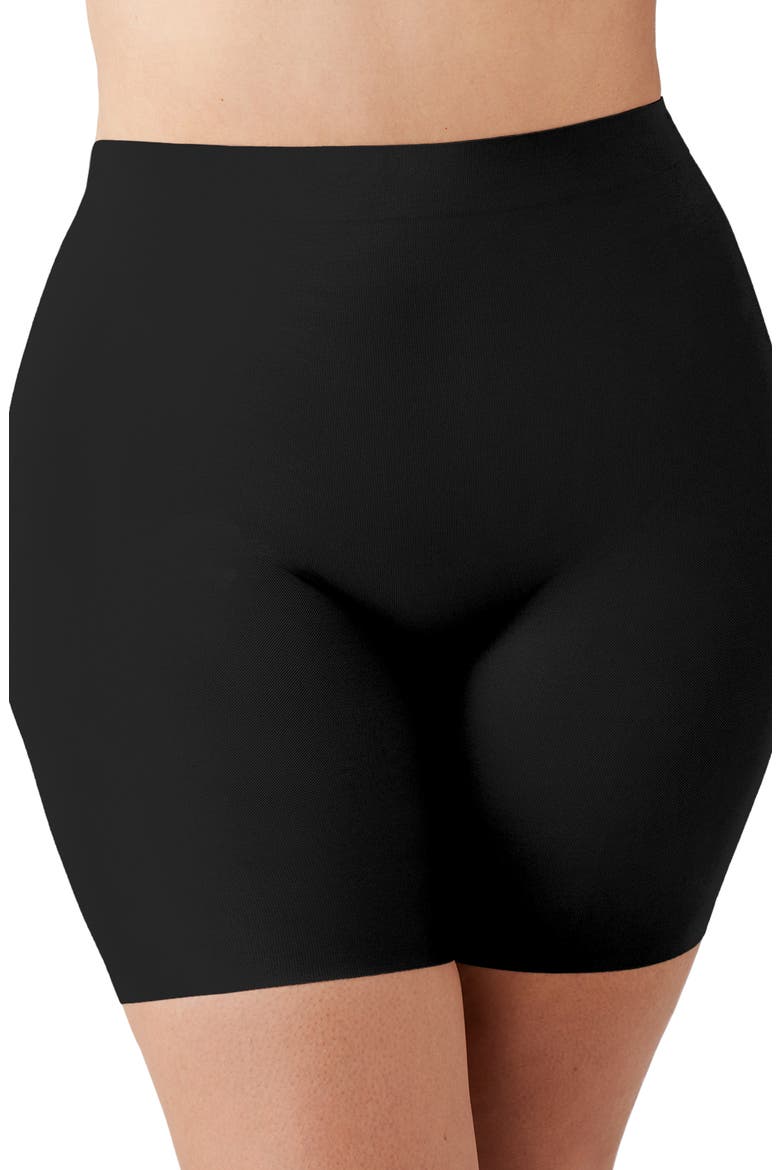 Shape Revelation® Hourglass Thigh Shaping Shorts, Main, color, BLACK