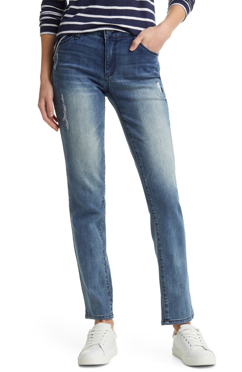 Wit & Wisdom 'Ab'Solution Mid Rise Straight Leg Jeans, Main, color,