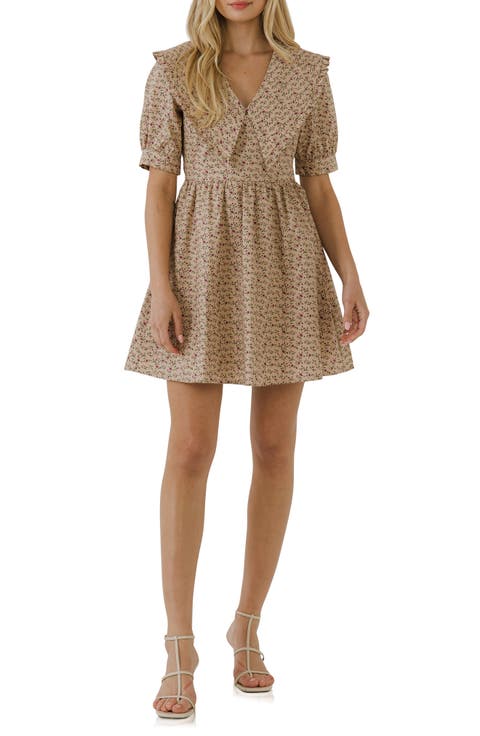 Statement Collar Minidress
