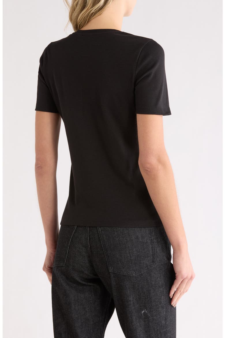 Perry Rib Knit Henley, Alternate, color, BLACK