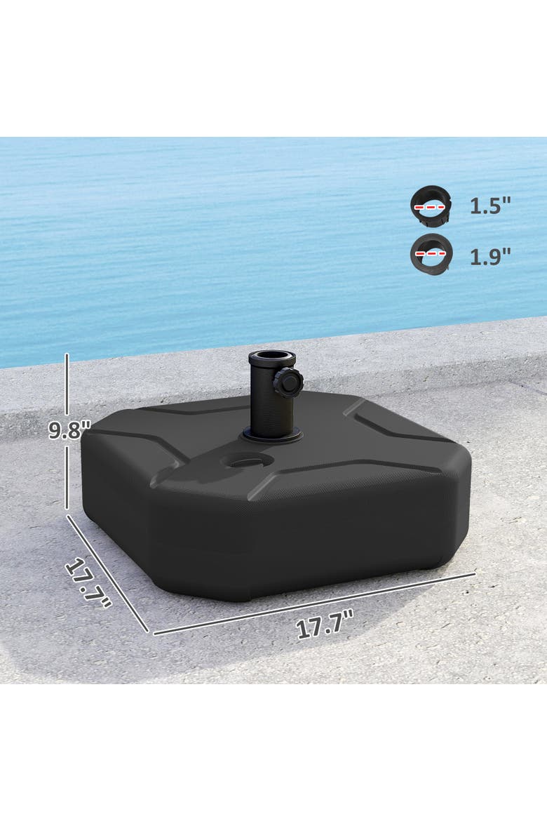 Patio Umbrella Base Holder, Alternate, color, Black