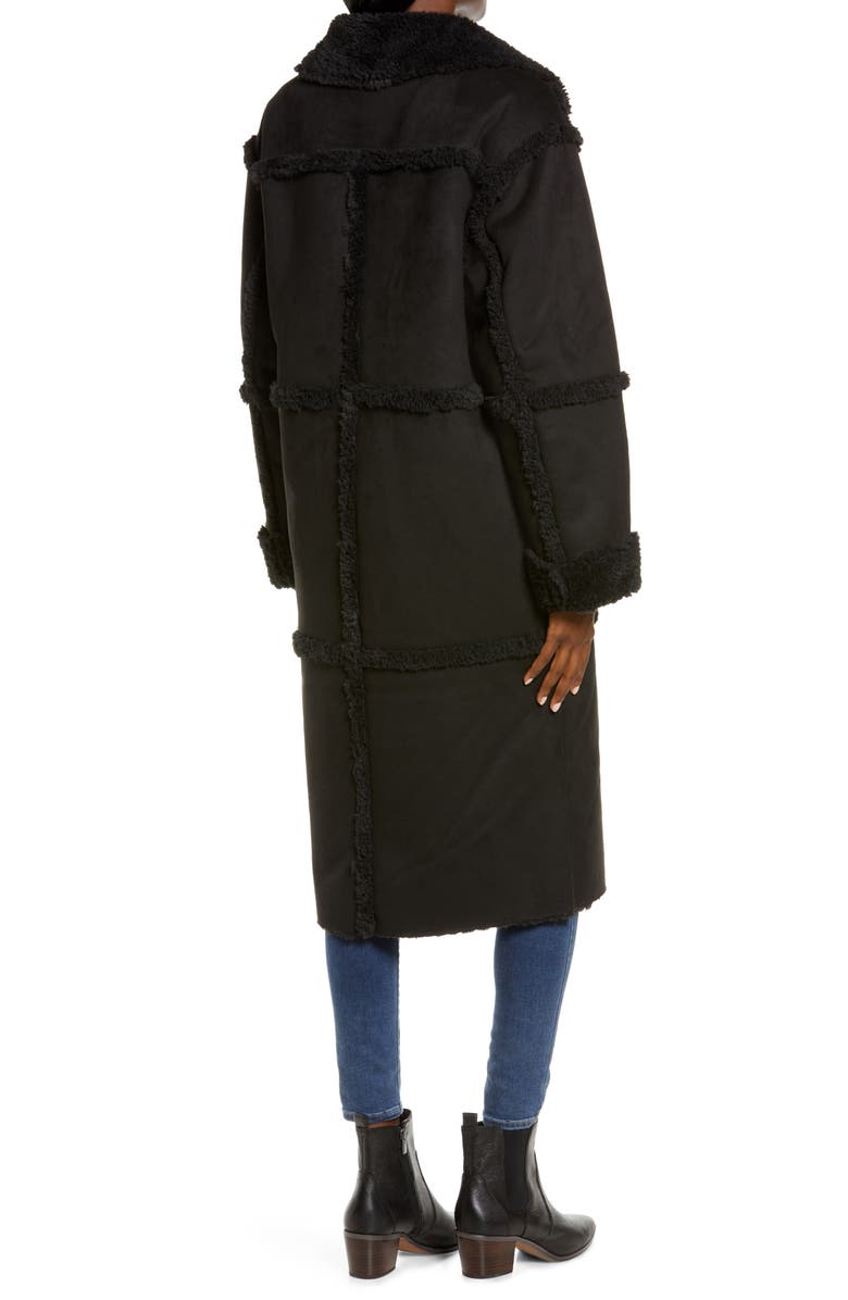 UGG<sup>®</sup> Takara Long Faux Shearling Coat, Alternate, color,