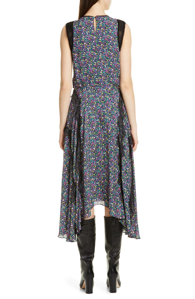 JASON WU Confetti Lace Shark Bite Hem Dress, Alternate, color, 