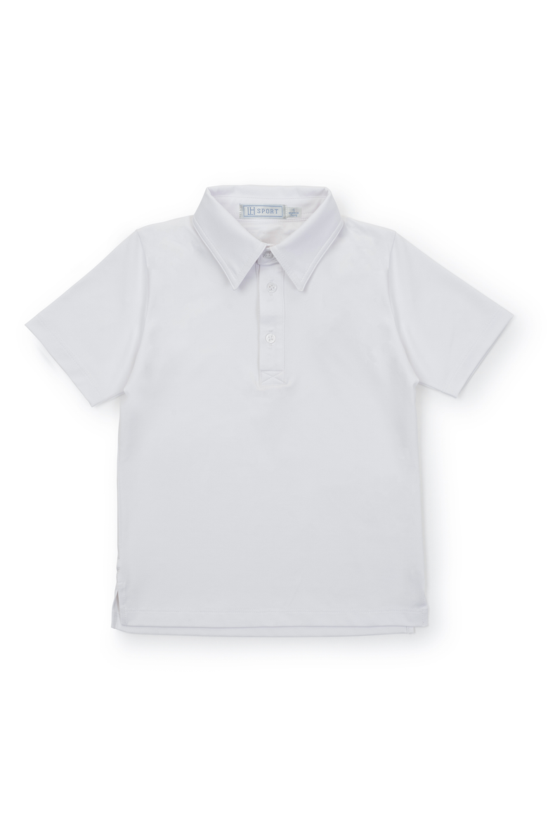 Will Boys' Golf Polo Shirt by LH Sport, Main, color, White