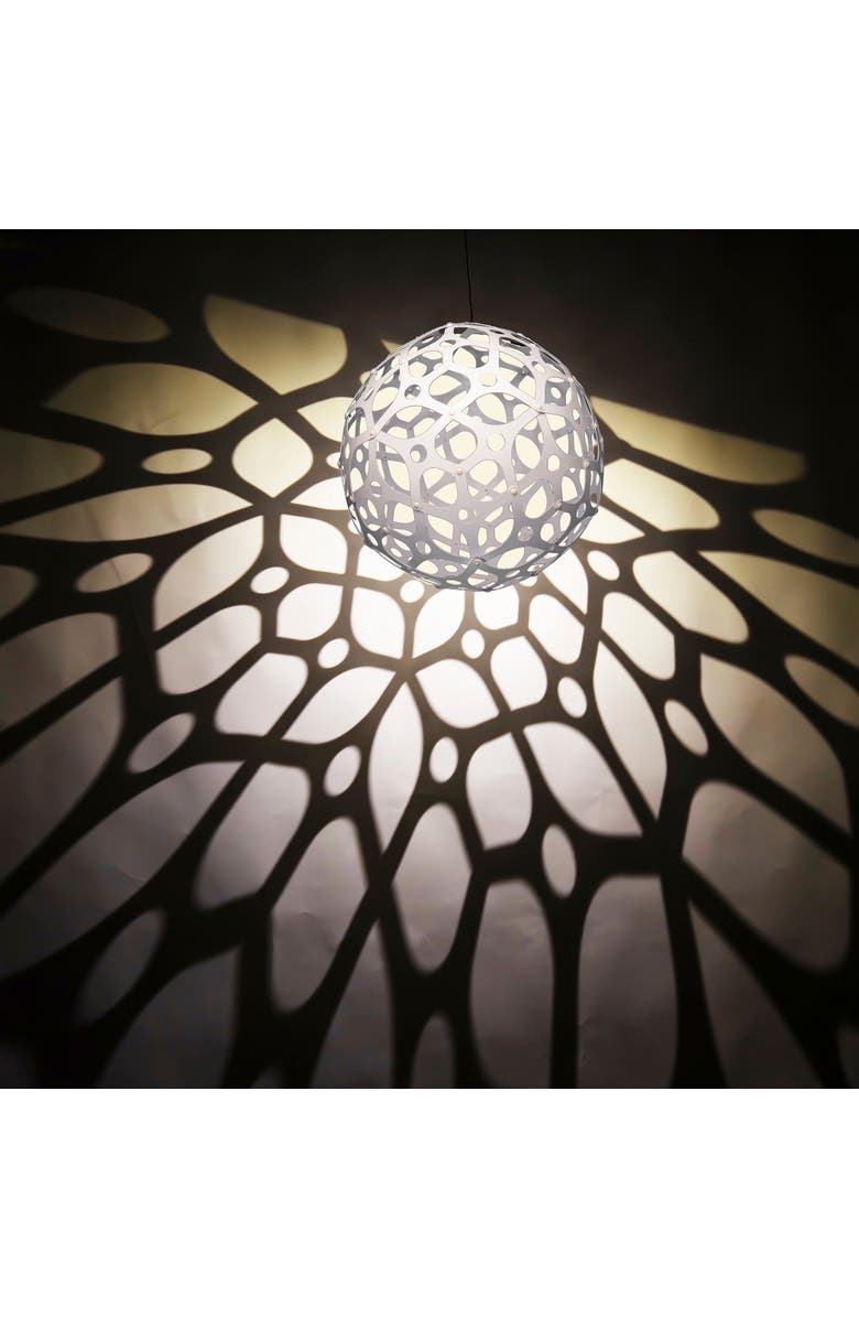 GlowTheory 18" Solar Peace Light White Outdoor Hanging Décor, Alternate, color, Multicolored