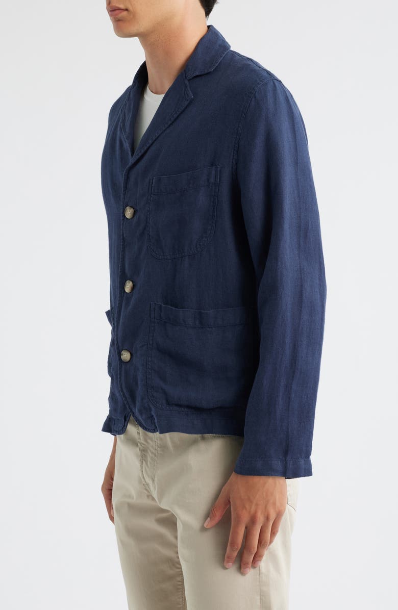 Corridor Navy Linen Three-Button Sport Coat, Alternate, color, Navy