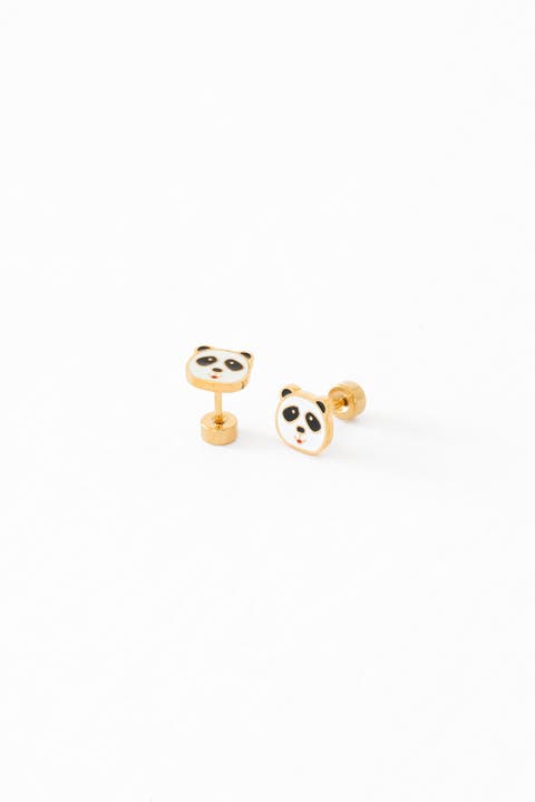 Panda Stud Earrings