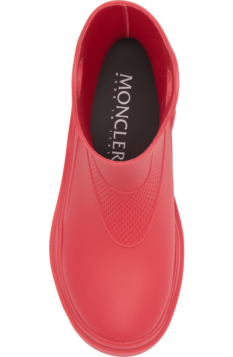 Moncler Misty Waterproof Rain Boot, Alternate, color, Dark Pink