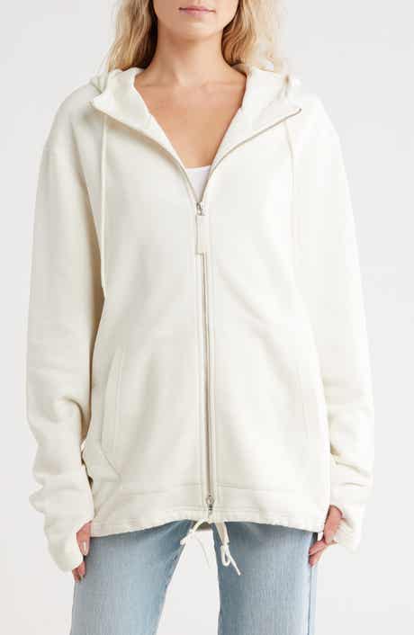 Helmut Lang Front Zip Organic Cotton Hoodie