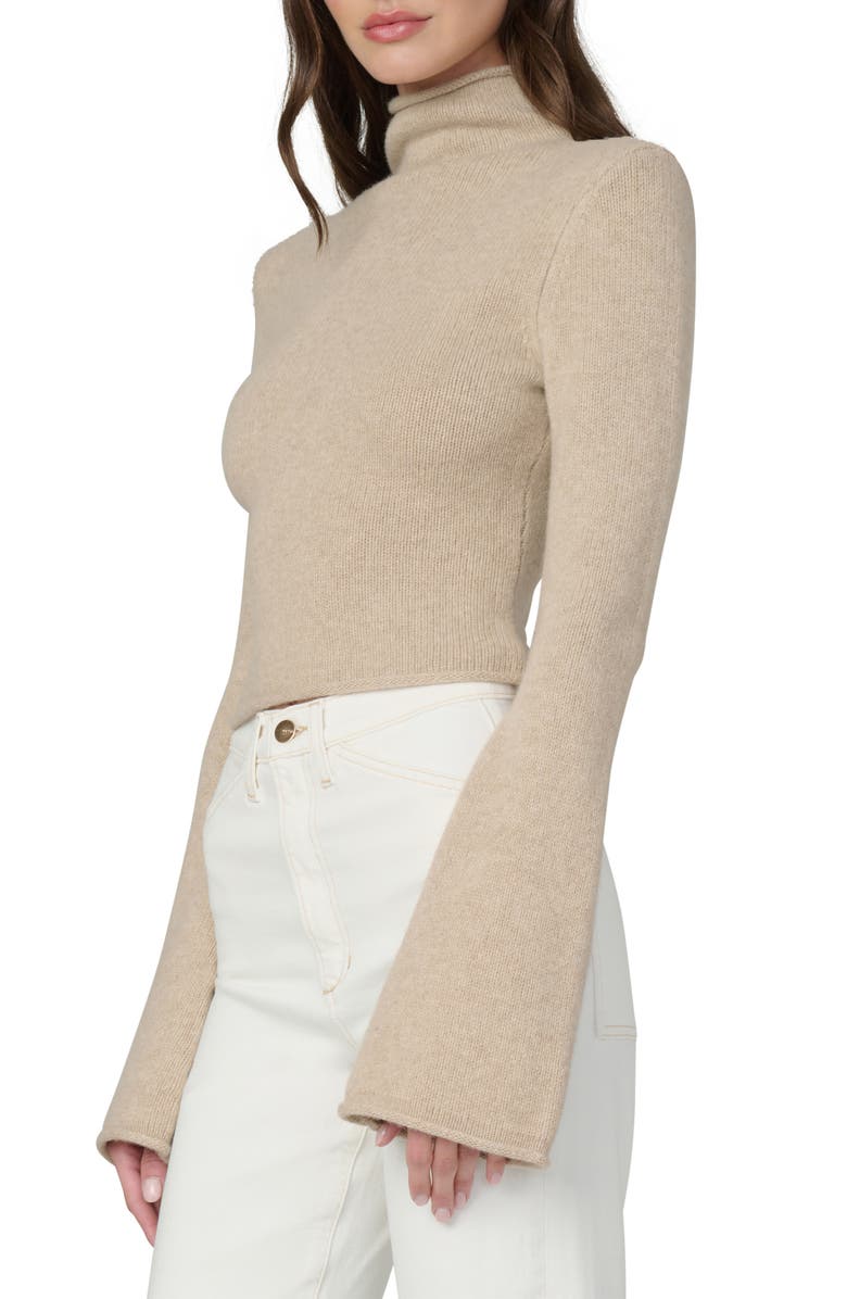 Joe's Jeans The Jane Wool & Yak Hair Turtleneck Sweater, Alternate, color, Camel